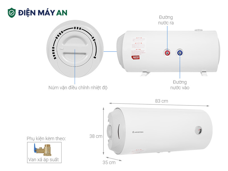 Bình nóng lạnh Ariston 50 lít PRO R 50 SH 2.5 FE